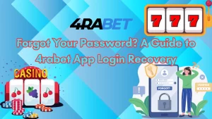 illustration text 'Forgot Your Password? A Guide to 4rabet App Login Recovery'