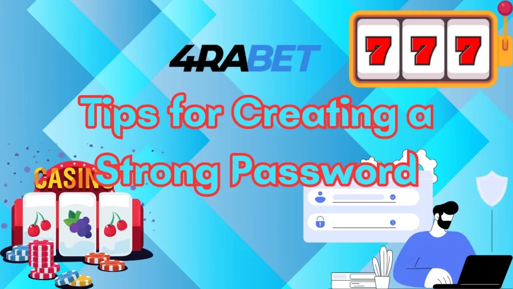 illustration text 'tips for creating a strong passwords'