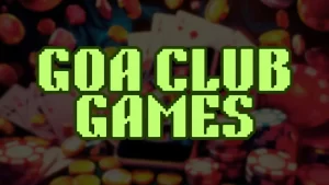 illustration text 'goa club games'